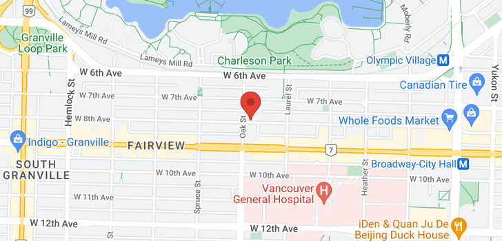 map of 302 977 W 8TH AVENUE